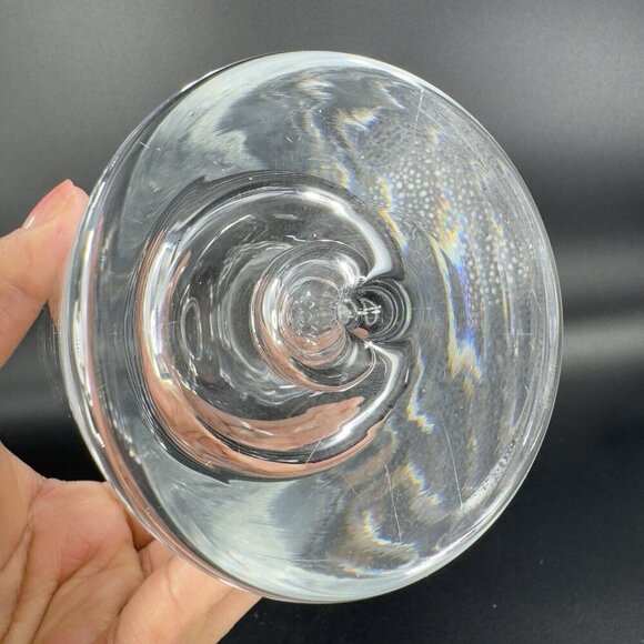 Heavy Crystal Glass Polish Decanter With Stopper Glass Bottle Air Bubble Bottom - Picture 11 of 16